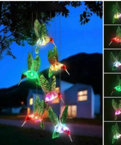 Solar Powered Hummingbird Lights