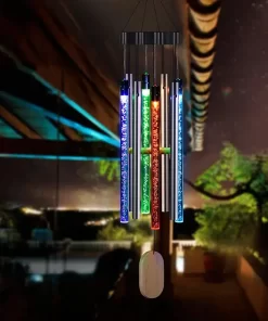 Μιούζικαλ Wind Chimes με ηλιακή ενέργεια 5 Μουσικό φως Wind Chimes