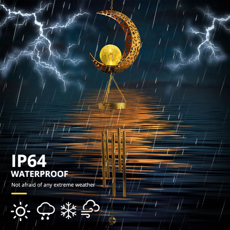 Solar Wind Chime Lamp Outdoor