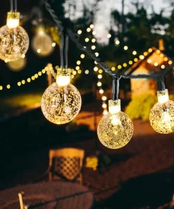 globe lampa simli işıqlar