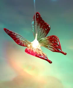 solar lights with butterflies