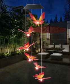 solar powered butterfly lights