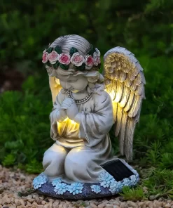 Angel solar lamp outdoor